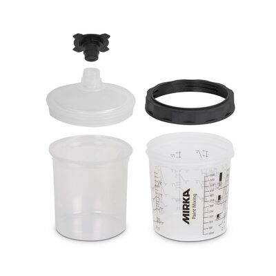 Mirka Abrasives Paint Cup System 850ml, Filter Lid 190&Acirc;�m, 50/Pack