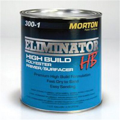 Morton Paint Morton 300-4 High Build Polyester Primer, 1 qt Can, Gray, 20 min Curing