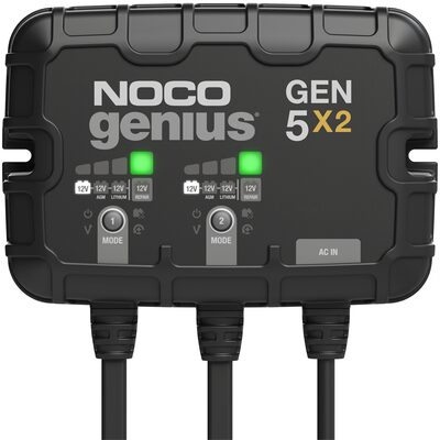 NOCO Company GEN5X2 12V 2-Bank, 10-Amp On-Board Battery Charger