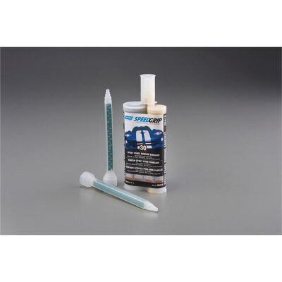 Norton Speed Grip 06418 2-Part Panel Bonding Adhesive, 220 mL Cartridge, Tan, Liquid