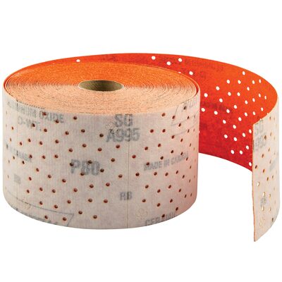 Norton Blaze Multi-Air Cyclonic 08899 A995 Series NorGrip Sheet Roll, 2-3/4 in W x 13 yd L, P80 Grit