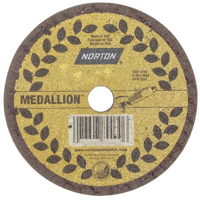 Norton Abrasives 5PK CUTOFF WHEELS MEDALLION 3 X 1/16 3/8 5PK