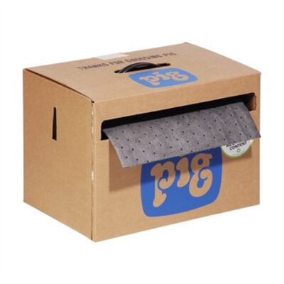 New Pig Light-Weight Absorbent Mat Roll in Dispenser Box - 15 Inch x 150 Feet - 1 Roll