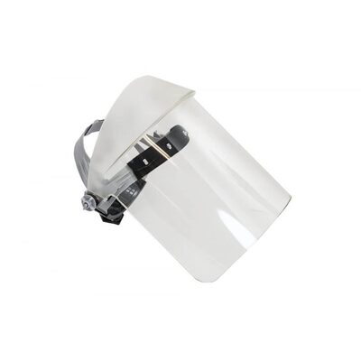 Oberon Face Shield with Ratcheting Headgear - UV Polycarbonate - Window: Clear Anti-Fog Scratch Resistant