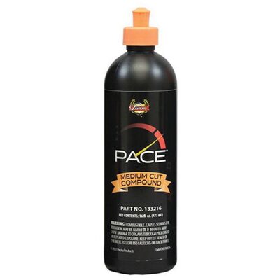Presta PACE 133216 Medium Cut Compound, 16 oz Bottle, Light Orange