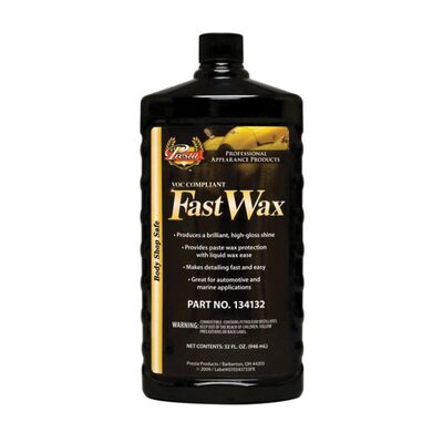 Presta Fast Wax 134132 Car Wax, 1 qt, Liquid, Blue, Wax