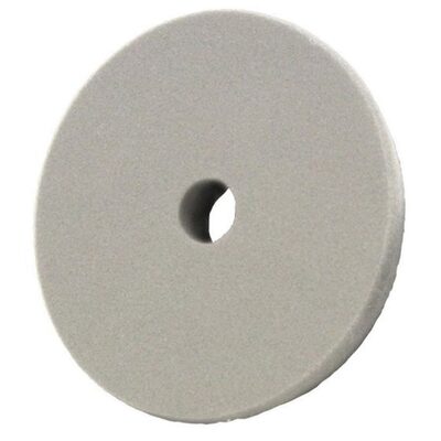 Presta PACE 890190 Single Sided Heavy Cut Cutting Pad, 5-1/2 in Dia, Hook and Loop Attachment, Foam Pad, Gray