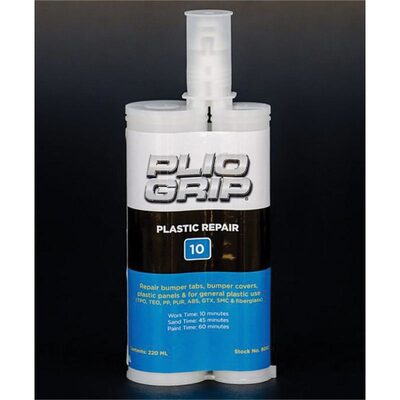 PLIO-GRIP Plastic Repair 10 8002 Plastic Repair, 220 mL Cartridge, Beige (Part A), Black (Part B)