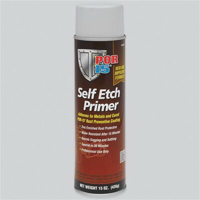 POR-15 INC 41018 Self-Etch Primer, 15 oz Aerosol Can, Light Gray