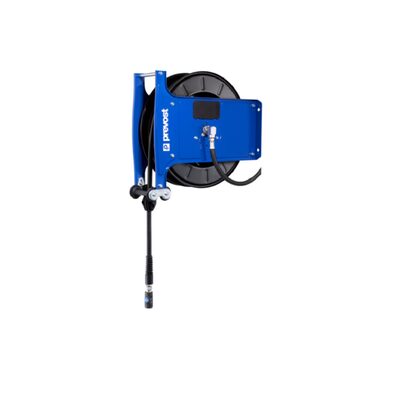 Prevost DMO 1015US Automotive Open Hose Reel - 3/8-Inch Rubber Hose, 49.21 ft