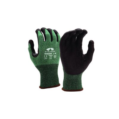 Pyramex Pyramex Safety-SandyNitrile 13g HPPE HiVis Org A6 Cut-2XL  , Sold 12/PKG