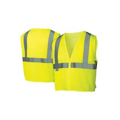 Pyramex Safety - Safety Vest - Hi-Vis Lime - Size Medium