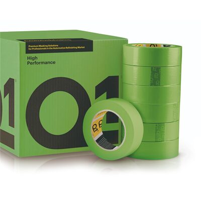 PPM Q1 Products HPG148 High Performance Green Masking Tape, 55 m x 48 mm, 130 um THK, 20/case, Green
