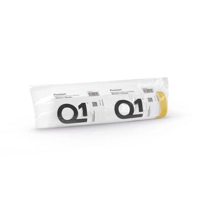 PPM Q1 Products MDF0260 Premium Masking Drop Film, 25 yd L x 60 cm W, HDPE, Sun Yellow (Tape), Clear (Film)