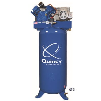 Quincy Compressors 5 HP 80 Gallon Two-Stage Vertical 460V 3PH Air Compressor - Model 453DS80VCB46