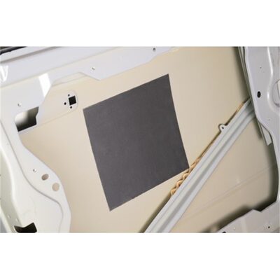 RBL Products 128 Self-Adhering Paintable Sound Damping Pad, 12 x 12 in, Black