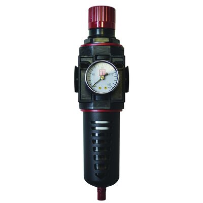 Reading Technologies  FR500-G Filter/Regulator, 1/2 in Inlet/Outlet, 80 scfm, 5 um, 120 deg F Maximum, 180 psig Maximum Supply