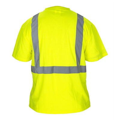 SAS Safety BLACK BOTTOM T-SHIRT, CLASS 2  YELLOW WITH 2" REFL