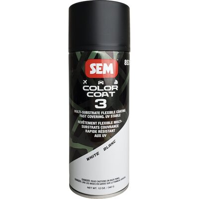 SEM Paints Color Coat 3 White 16 oz Aerosol