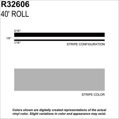 SHARPLINE CONVERTING INC MS, 3/8" X 40' Silver Metallic