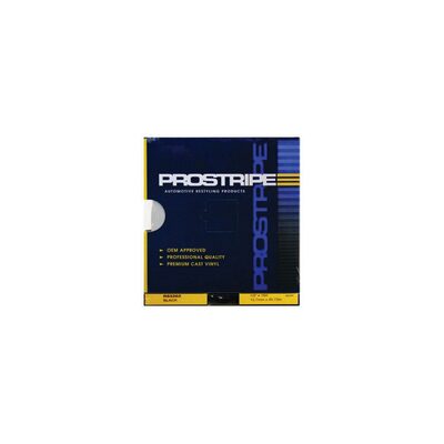 Prostripe-Stripes R53202 Single Color Solid Striping Tape, 150 ft x 1/2 in, Black