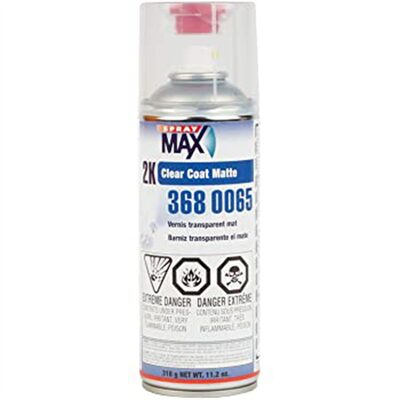 SprayMax 3680065 2K Clear Coat, 11.2 oz, Matte