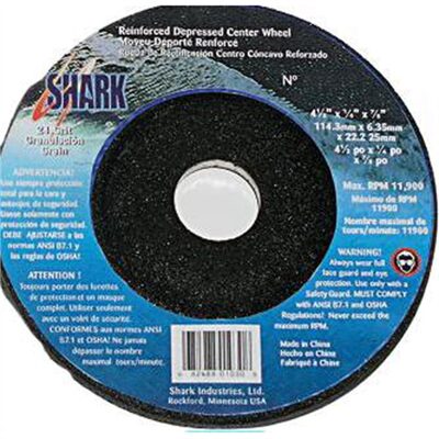 Shark Industries 2" Dep Ctr Wheel 80 Grit 5pk