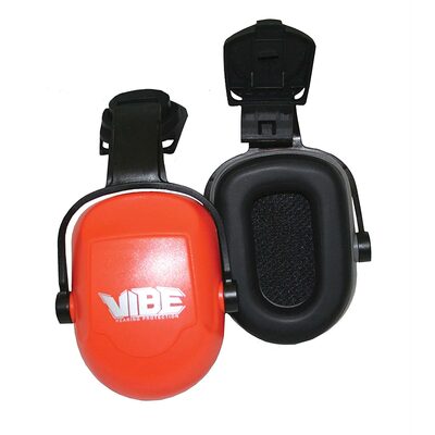 Jackson Safety Safe 2 Protection System for Hard Hat - H70 Vibe Series Earmuffs - NRR 22 - Orange - Hard Hat Mount