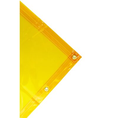 Jackson Safety Transparent Welding Curtain - 6' x 6' - Weight (per sq. yd.) 13 oz - Thickness 0.014" - Gold - Amp Usage Low/Medium