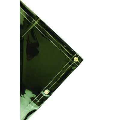 Jackson Safety Transparent Welding Curtain - 6' x 8' - Weight (per sq. yd.) 13 oz - Thickness 0.014" - Green - Amp Usage Medium/High