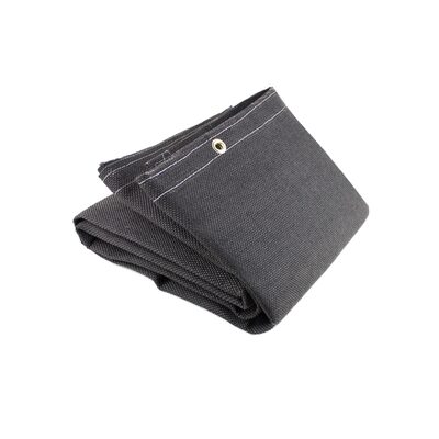 Jackson Safety Welding Blanket - Vermiculite Coated Fiberglass - Weight (per sq. yd.) 24 oz - Thickness 0.03" - Black - 6' x 8'