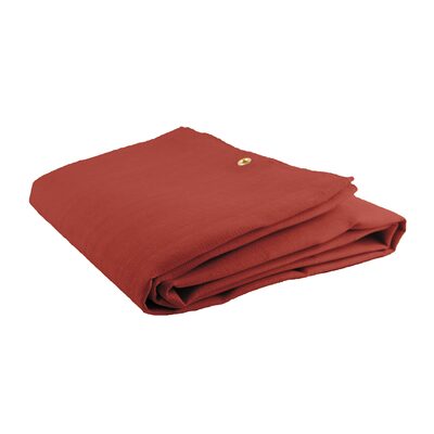 Jackson Safety Welding Blanket - Silicone Coated Fiberglass - Weight (per sq. yd.) 32 oz - Thickness 0.04" - Red - 10' x 10'