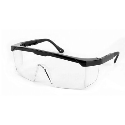 Sellstrom Safety Glasses - Sebring Series - Clear Lens - Black Frame - Hard Coated