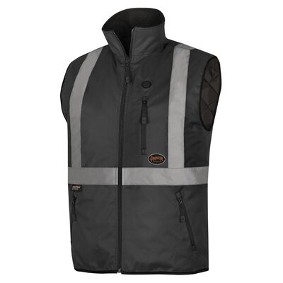 Pioneer Heated Safety Vest  - Color:  Hi-Vis Black  - Size: 4XL