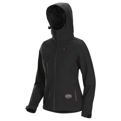 Pioneer Women's Heated Softshell Jacket  - Color:  Black  - Size: 3XL