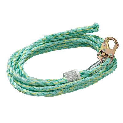 PeakWorks Premium Vertical Lifeline - Snap Hook & Back Splice - 75' (22.9 m)