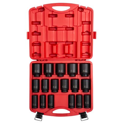 SUNEX 3/4" Drive 17 Piece SAE Deep Impact Socket Set