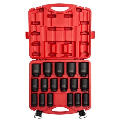 SUNEX 17 PC 3/4" DR METRIC DEEP IMPACT SOCKET SET