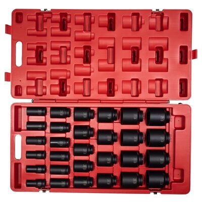 SUNEX 3/4" Drive 29 Piece SAE Deep Impact Socket Set