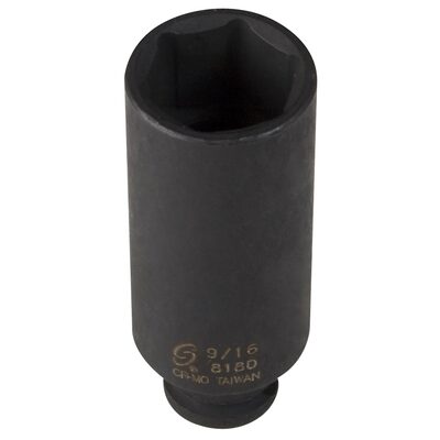 SUNEX SOC 9/16 1/4D IMP 6PT DP BLK