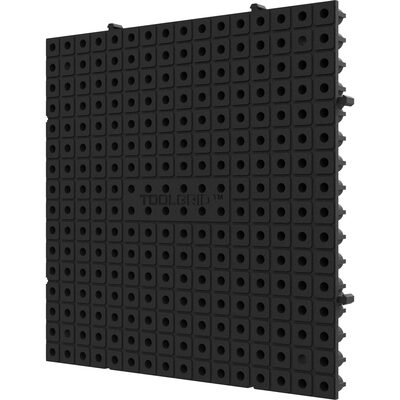 Toolgrid TGB-6X6 Modular Board 16pc Pack - Black