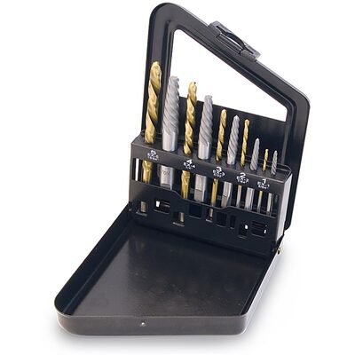 TITAN 10 Pc. Screw Extractor / Left Hand Dr