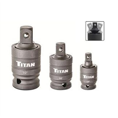 TITAN 3 Pc. Pin-Free Locking Impact U-Joint Set