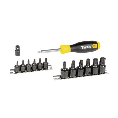 TITAN 14-PC TORX BIT SOCKET SET