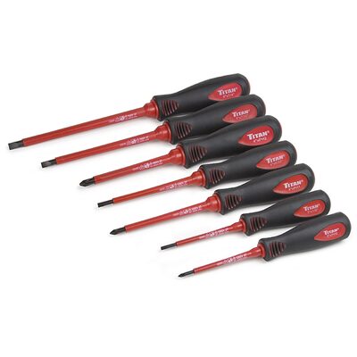 TITAN 7-PC INSULATED ELECTRICAL SCREWDRIV