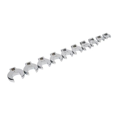 TITAN 10-PC 3/8" DR SAE CROWSFOOT WR