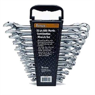 TITAN 22PC STD/MET COMB WR SET