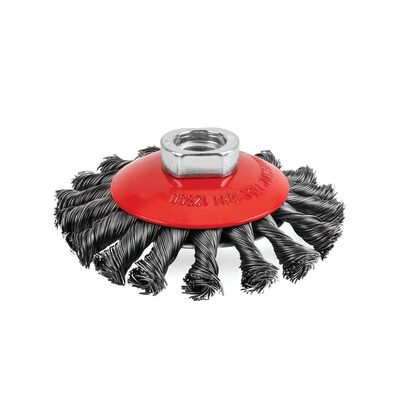 Titan 5 in. Knotted Bevel Wire Wheel