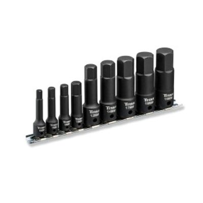 TITAN 9 pc. Impact Metric Hex Bit Socket Set