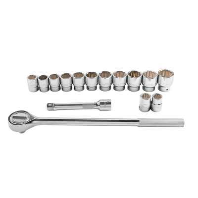 Titan 15 pc. 3/4 in. Drive 12 pt. SAE Socket Set